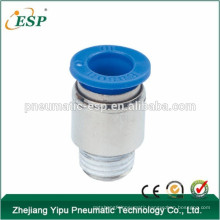 POC round male straight one touch pneumatic fittings